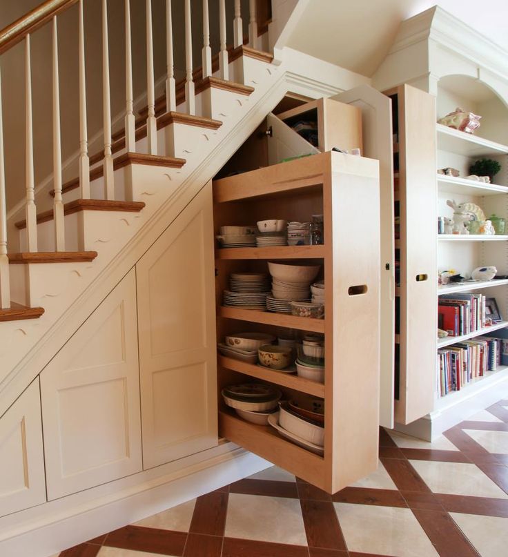 storage under the staircase